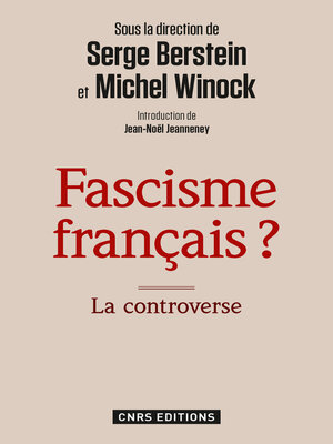 cover image of Fascisme français ? La controverse